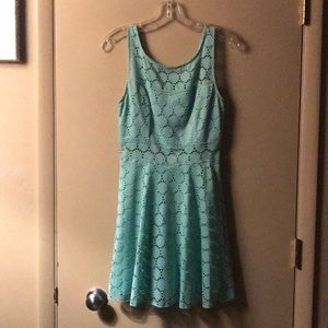 Mint green cocktail dress